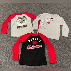 Boy’s Valentine’s Day Shirts Size 5t